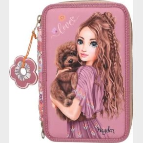 Top Model - Trippel Penalhus Med Indhold - Blomster