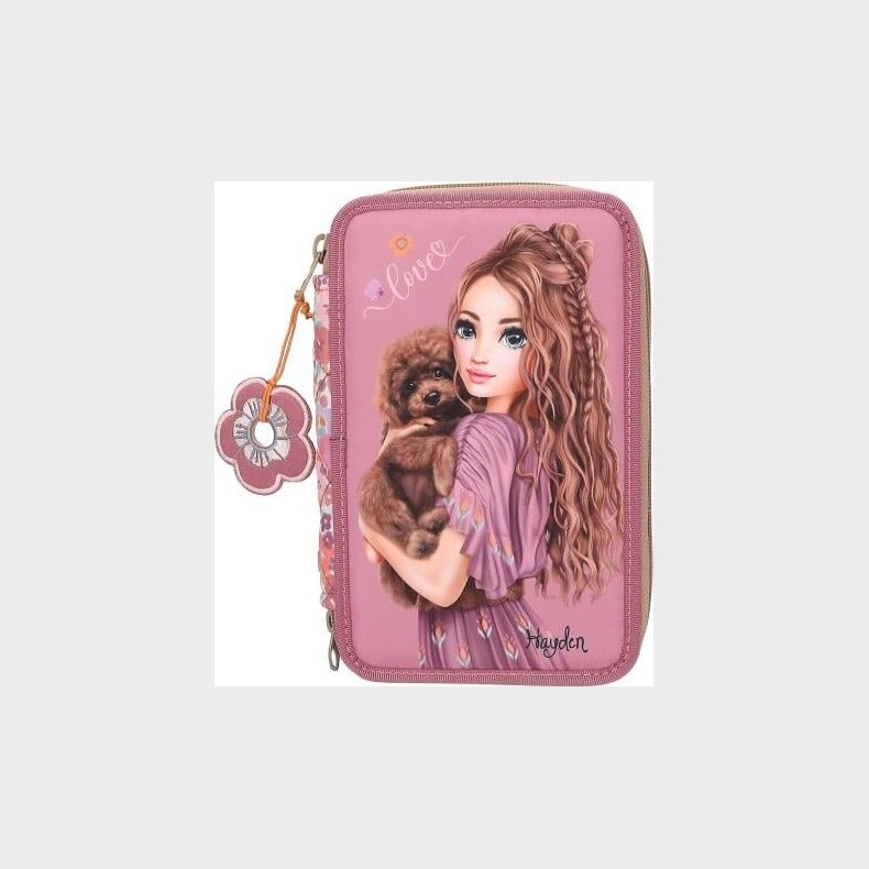 Top Model - Trippel Penalhus Med Indhold - Blomster