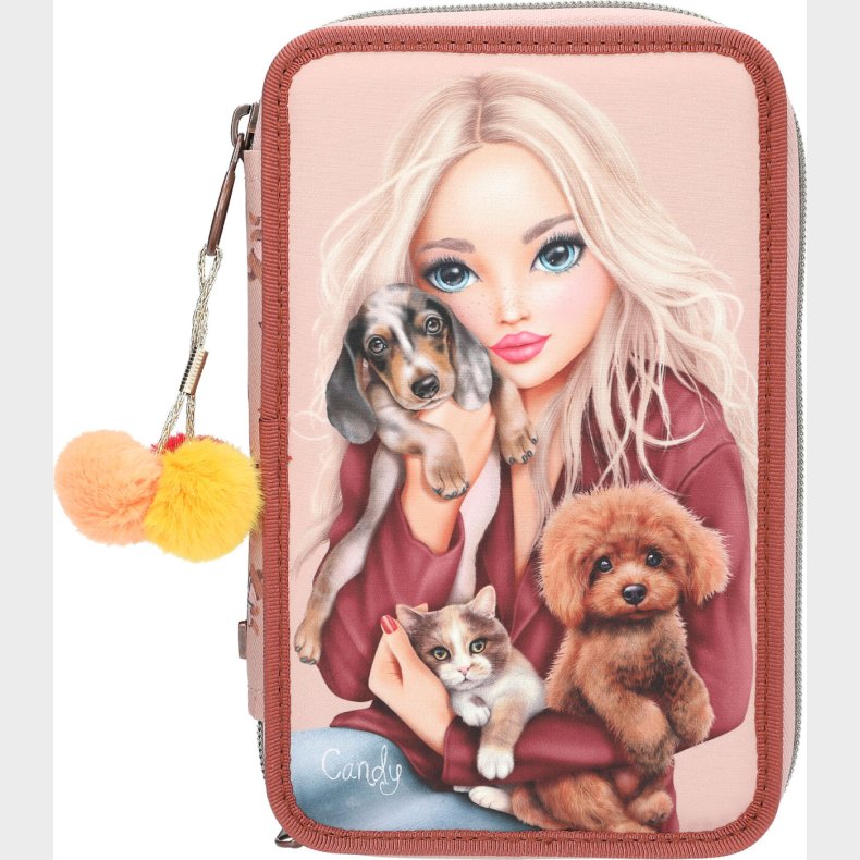 Topmodel - Trippel Penalhus Fur Ever Friends - Powdery Pink And Copper