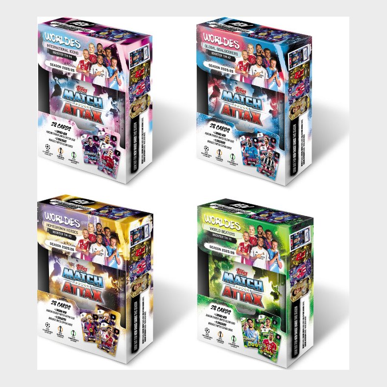 Topps - Match Attax Champions League Fodboldkort - Booster Tin