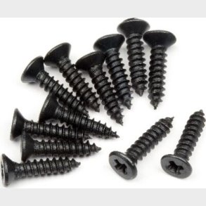 Tp. Flat Head Screw M2.6x12mm (12pcs) - Hp101273 - Hpi Racing