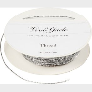 S�lvtr�d - Tykkelse 0,5 Mm - S�lv Farve - 10 M