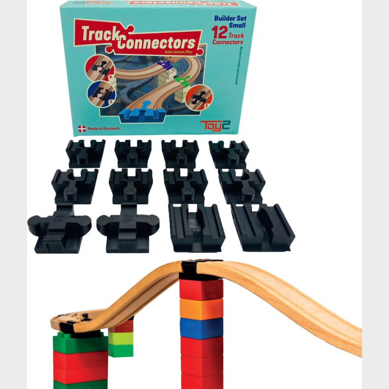 Toy2 Track Connectors - Builder Set Small - 12 Dele