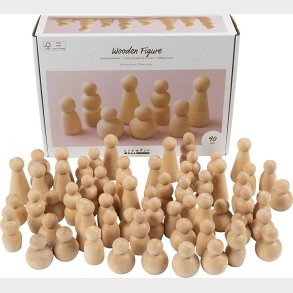 Tr�figur Krop - H 5-8 Cm - 90 Assorteret