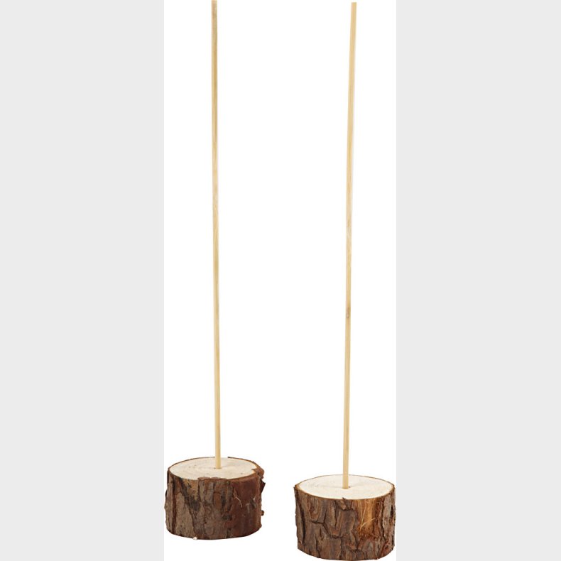 Tr�f�dder Med Tilh�rende Pinde - H 3 Cm - � 5 Cm - 2 S�t