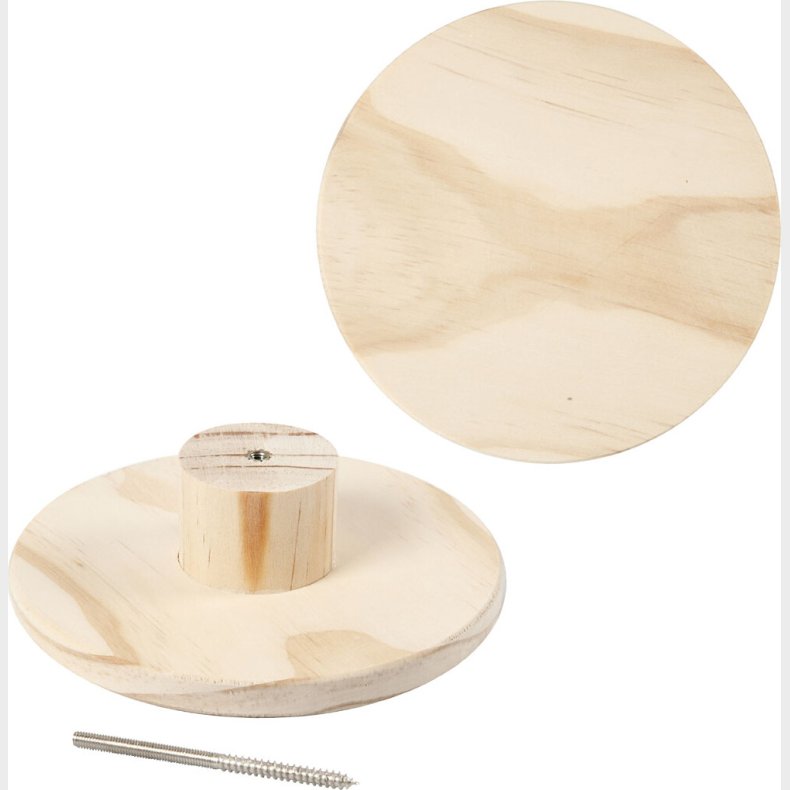 Tr�knage - Rund - D 4,5 Cm - � 15 Cm - 1 Stk.