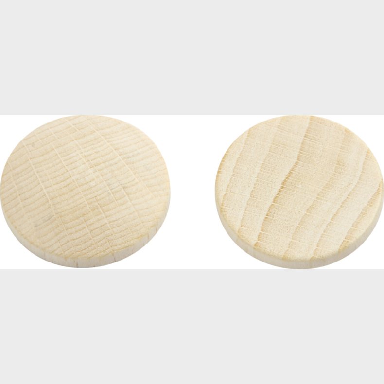 Tr�knap - � 25 Mm - Tykkelse 5 Mm - 15 Stk.