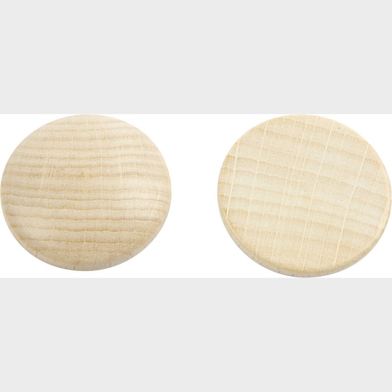 Tr�knap - � 30 Mm - Tykkelse 5 Mm - 15 Stk.