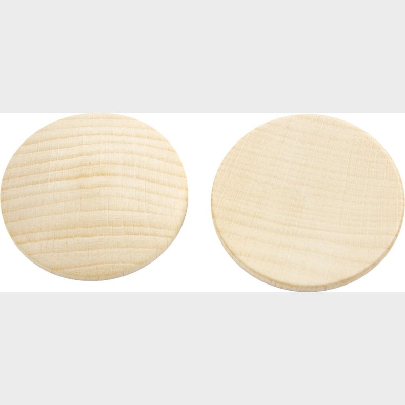 Tr�knap - � 40 Mm - Tykkelse 5,2 Mm - 100 Stk.