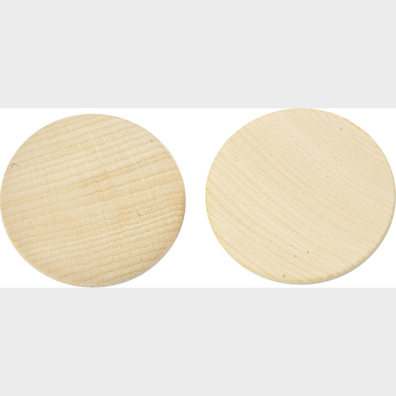 Tr�knap - � 50 Mm - Tykkelse 10 Mm - 50 Stk.