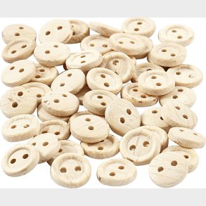 Tr�knapper - � 8 Mm - 2 Huller - 50 Stk.