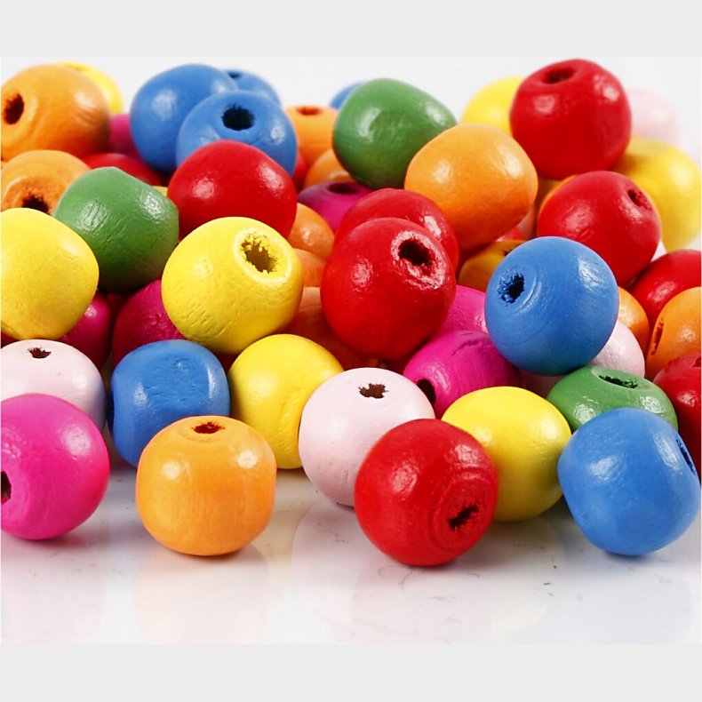 Trperler Mix -  10 Mm - Hulstr. 2,5-3 Mm - Forskellige Farver - 500 G