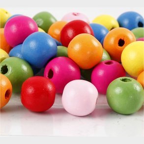 Trperler Mix -  12 Mm - Hulstr. 2,5-3 Mm - Forskellige Farver - 500 G