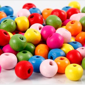 Trperler Mix -  8 Mm - Hulstr. 1,5-2 Mm - Forskellige Farver - 16 G