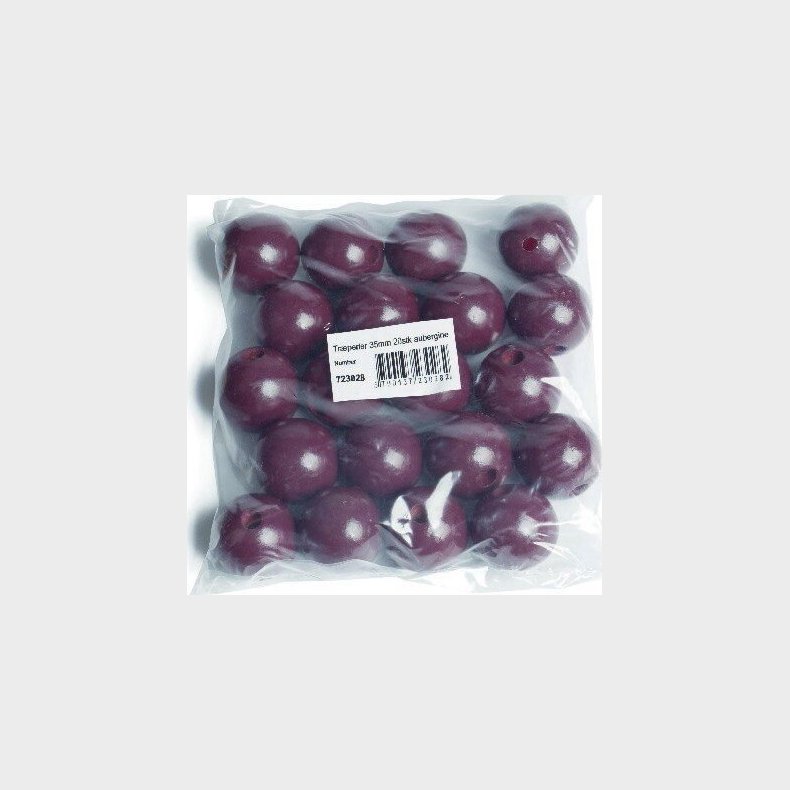 Trperler - 35 Mm - Aubergine - 20 Stk