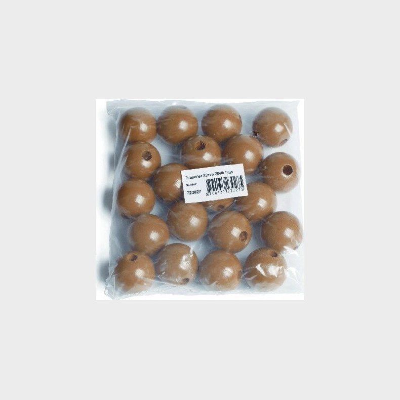 Trperler - 35 Mm - Brun - 20 Stk