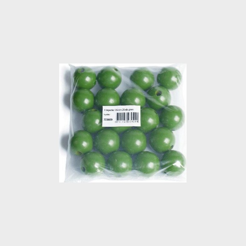 Trperler - 35 Mm - Grn - 20 Stk