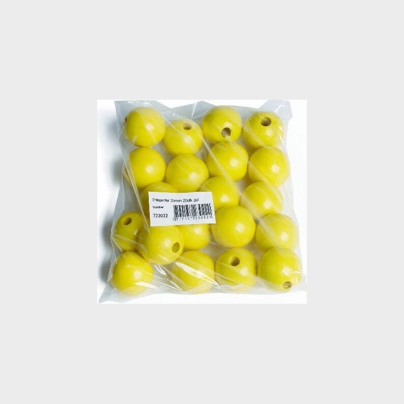 Trperler - 35 Mm - Gul - 20 Stk
