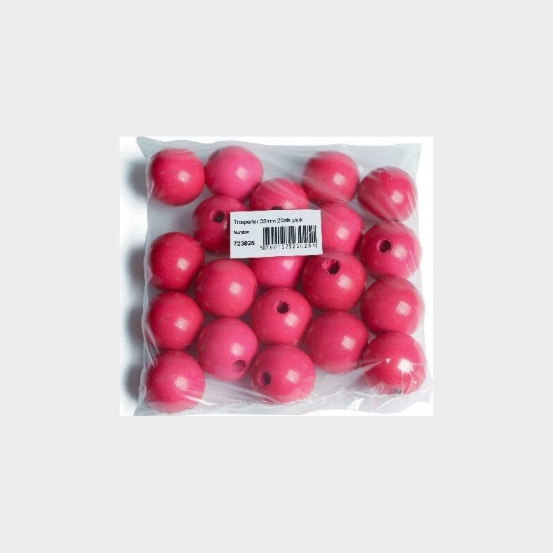 Trperler - 35 Mm - Pink - 20 Stk