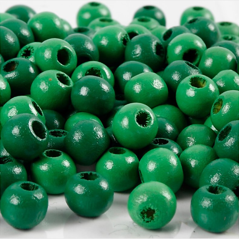 Trperler -  8 Mm - Hulstr. 2 Mm - Grn - 15 G - 80 Stk.