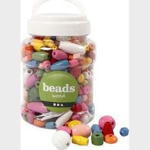 Trperler - Str. 5-28 Mm - Hulstr. 2,5-3 Mm - Forskellige Farver - 400 Ml - 175 G