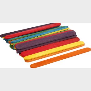 Tr�pinde - L 11,4 Cm - B 10 Mm - Assorterede Farver - 30 Stk.