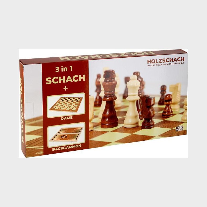 Trspil - Skak - Mlle Og Dam Og Backgammon