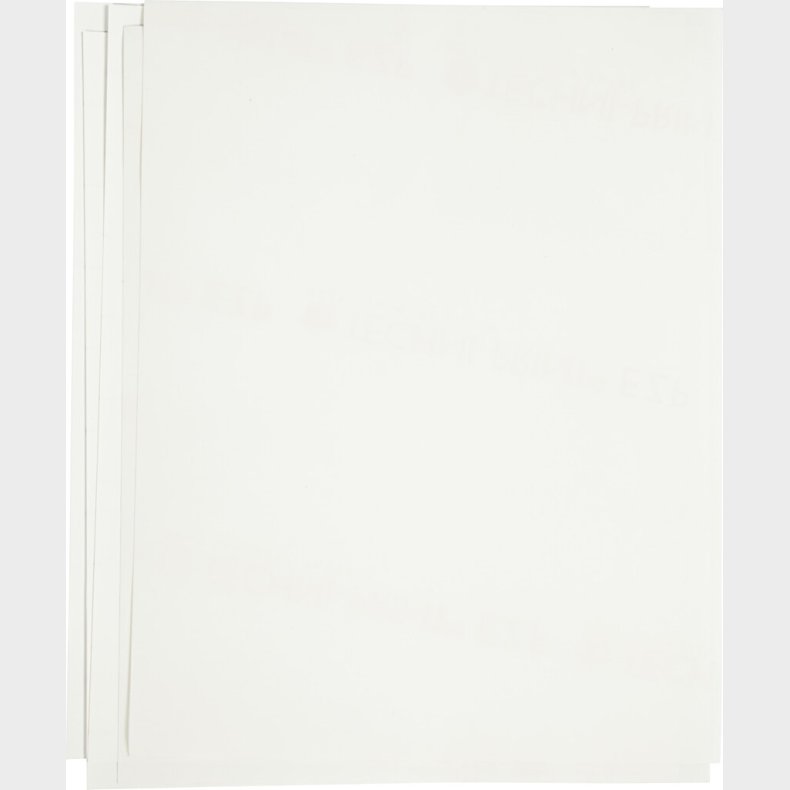 Transferark - 21,5x28 Cm - Til Lyse Og M�rke Tekstiler - Hvid - 12 Ark