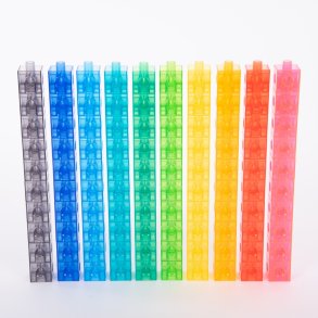 EDX | Cubes 2 cm - Transparent, 100 stk