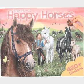 Trend - Create Your Happy Horses Aktivitetsbog M/stickers - Bog