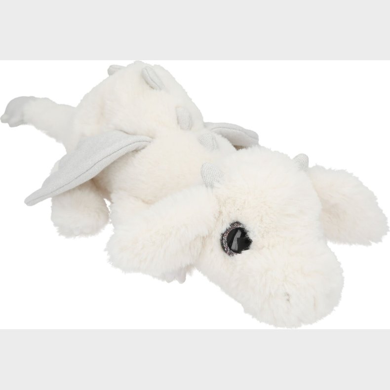 Trend - Drage Bamse Med Glittervinger - Hvid