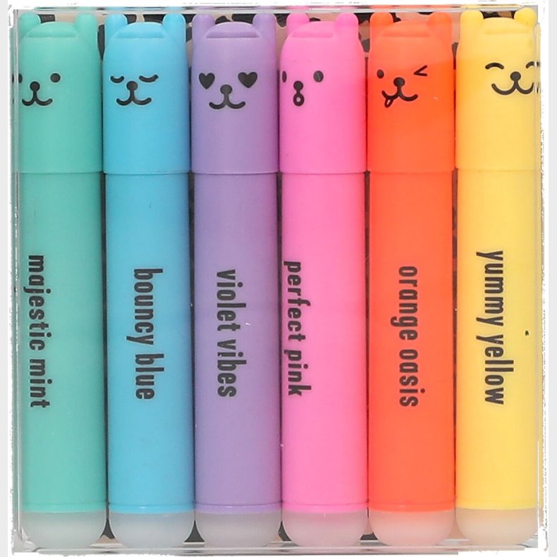 Overstregningstusser - Pastel Farver - 6 Stk Mini - Penfection