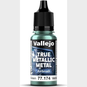 Vallejo 77.174 - True Metallic Metal Airbrush - Dusken Green 18 Ml