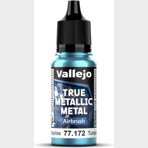 True Metallic Airbrush Hydra Turquoise 18ml - 77172 - Vallejo