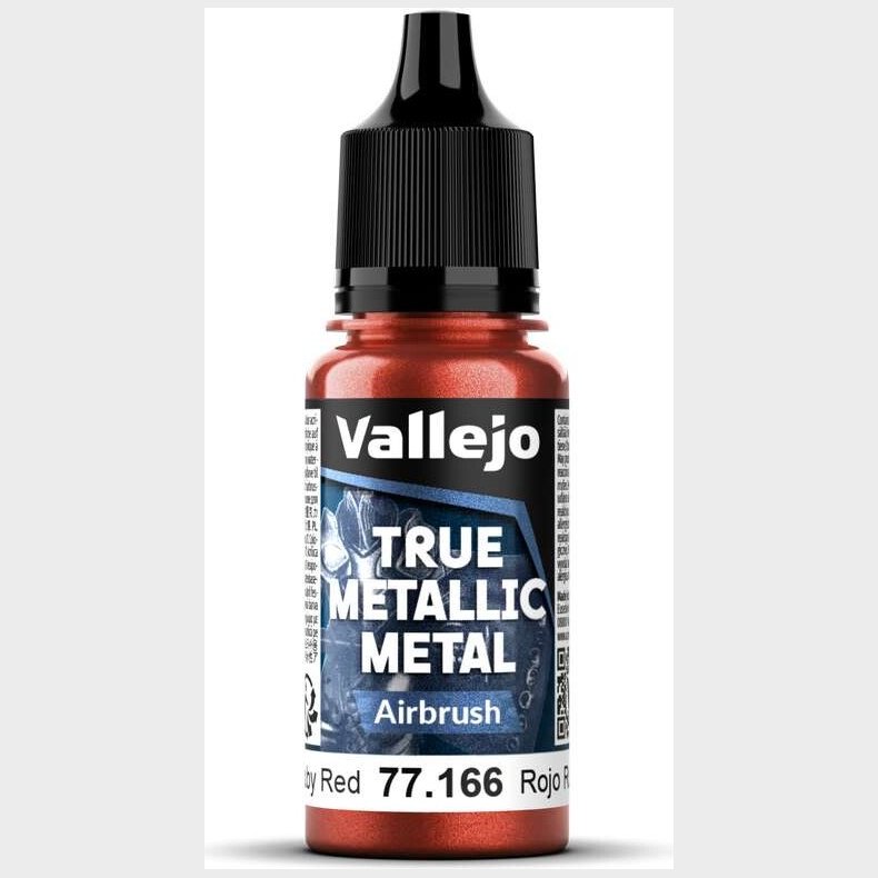 True Metallic Airbrush Ruby Red 18ml - 77166 - Vallejo