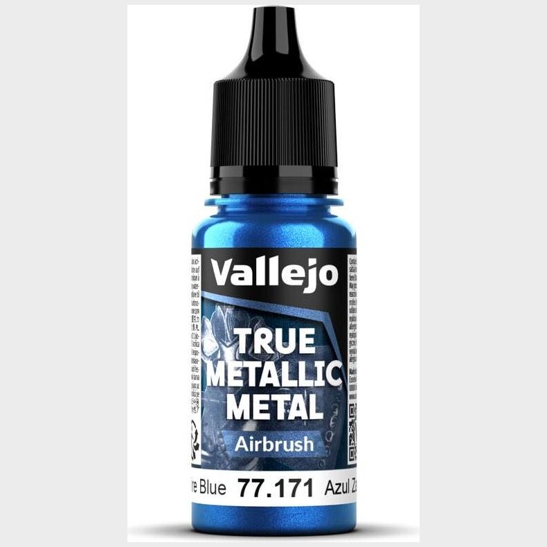 True Metallic Airbrush Sapphire Blue 18ml - 77171 - Vallejo