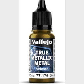 True Metallic Airbrushl Greenish Gold 18ml - 77176 - Vallejo