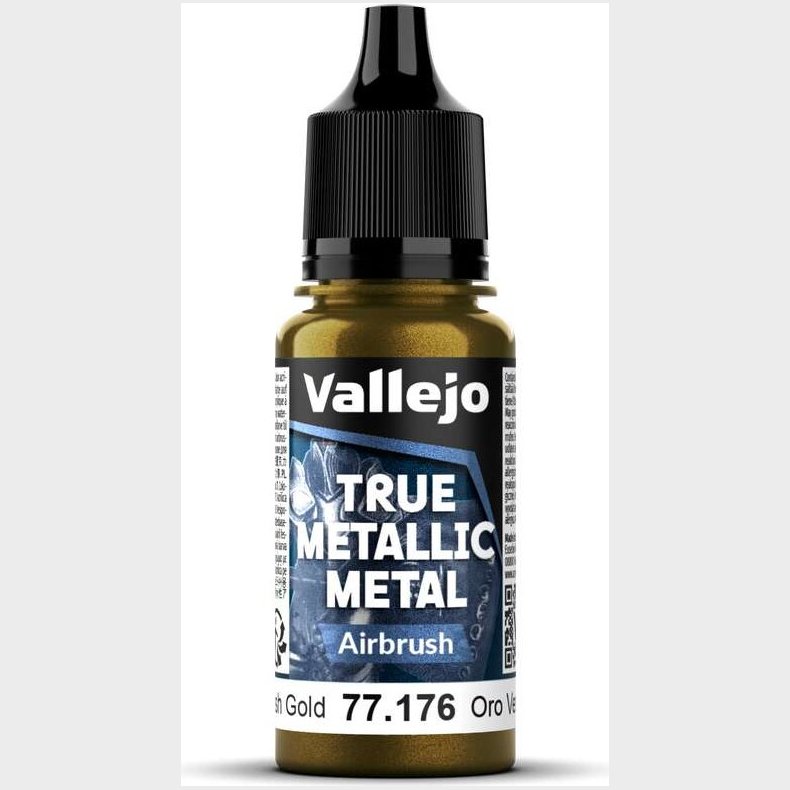 True Metallic Airbrushl Greenish Gold 18ml - 77176 - Vallejo