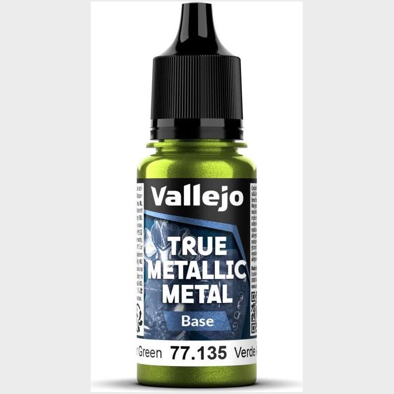 True Metallic Base Amber Green 18ml - 77135 - Vallejo