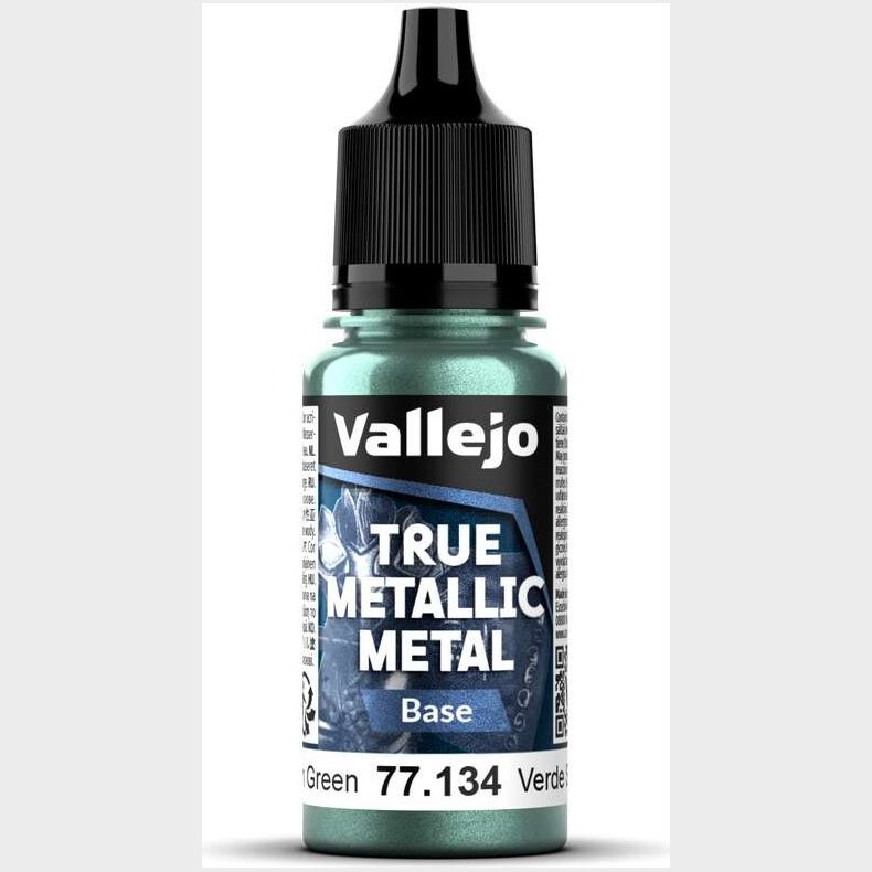 True Metallic Base Dusken Green 18ml - 77134 - Vallejo