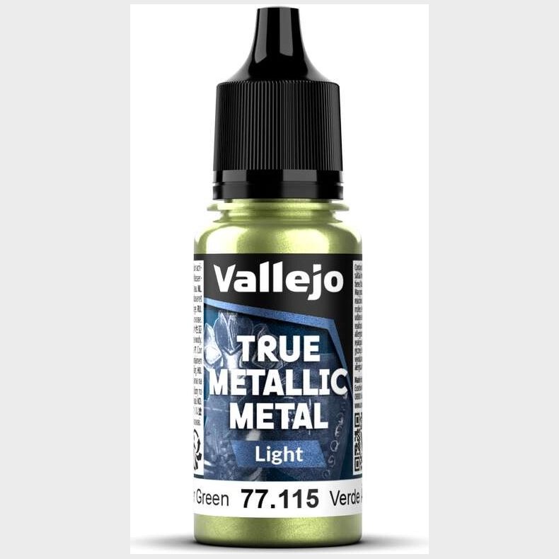 True Metallic Light Amber Green 18ml - 77115 - Vallejo