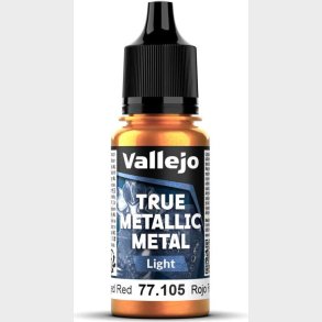 True Metallic Light Forged Red 18ml - 77105 - Vallejo