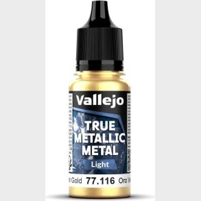 True Metallic Light Greenish Gold 18ml - 77116 - Vallejo