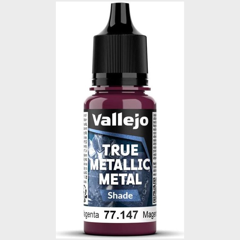 True Metallic Shade Crimson Magenta 18ml - 77147 - Vallejo