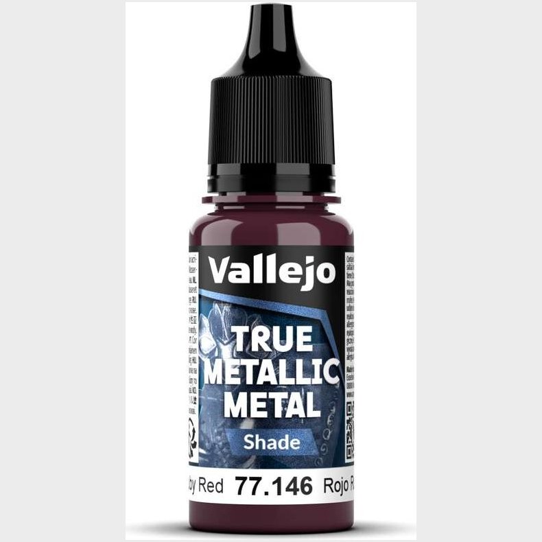 True Metallic Shade Ruby Red 18ml - 77146 - Vallejo