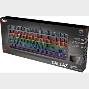 Trust - Gxt 834 Callaz Gaming Tastatur - Nordisk - Sort