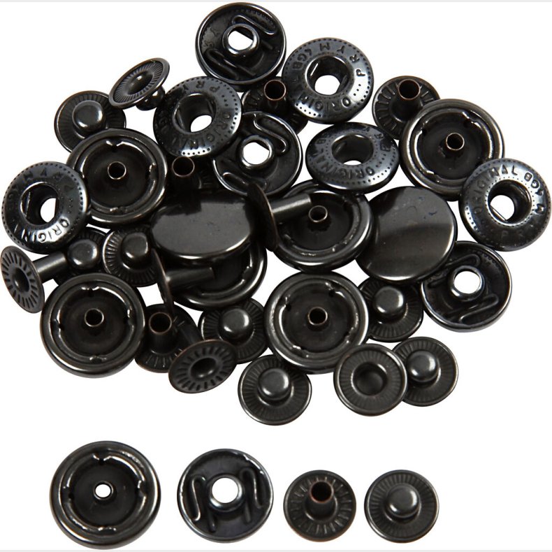 Trykknapper - Refill - � 15 Mm - 10 Stk.