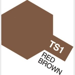 Tamiya Spraymaling - Ts-1 Red Brown Flat -  85001