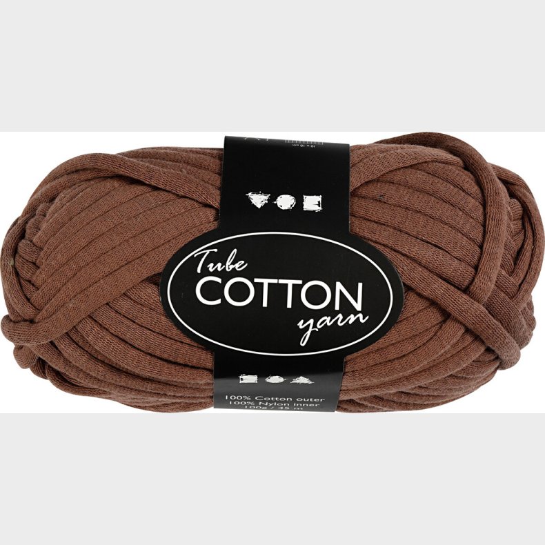 Tubegarn - L 45 M - Brun - 100 G