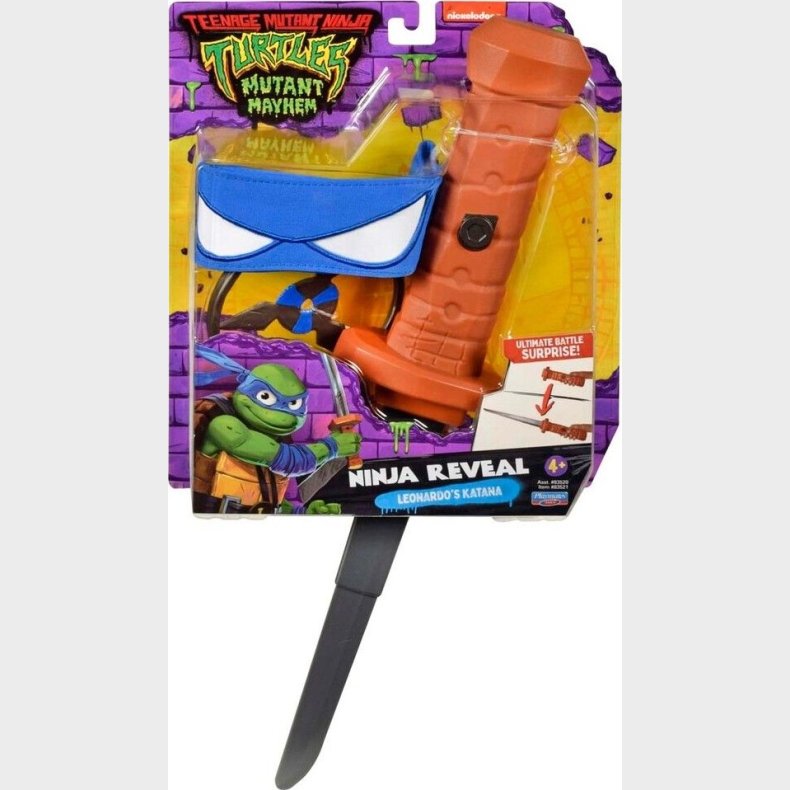 Ninja Turtles - Kostume Tilbeh�r - Ninja Reveal - Leonardos Katana